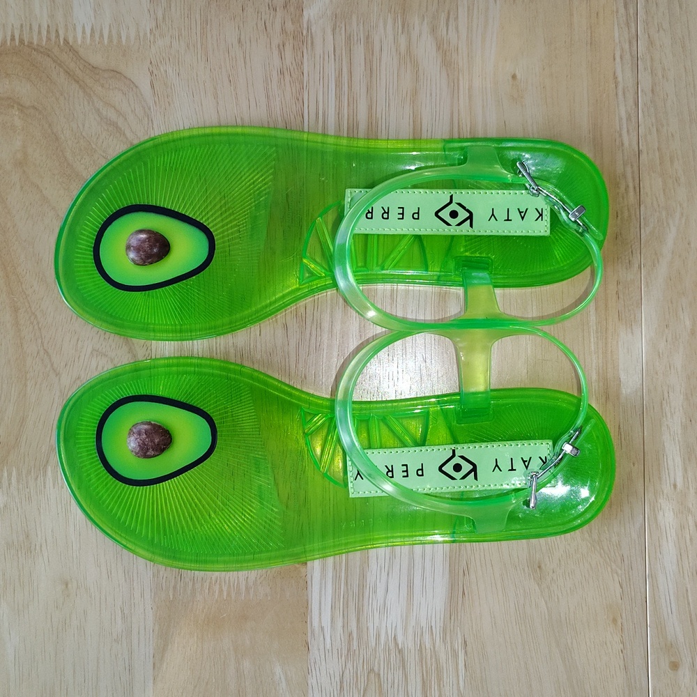 🥑 Katy Perry Geli Jelly Shoes. Avocado. New in The Box! Size 6 - Picture 2 of 9
